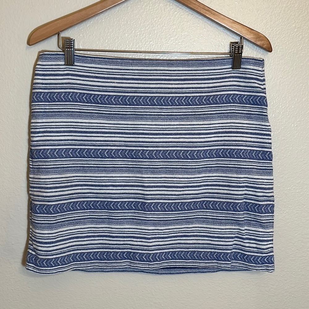 GAP Blue Cotton Lined Mini Skirt